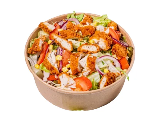 Salata cu Pui Crocant si Avocado